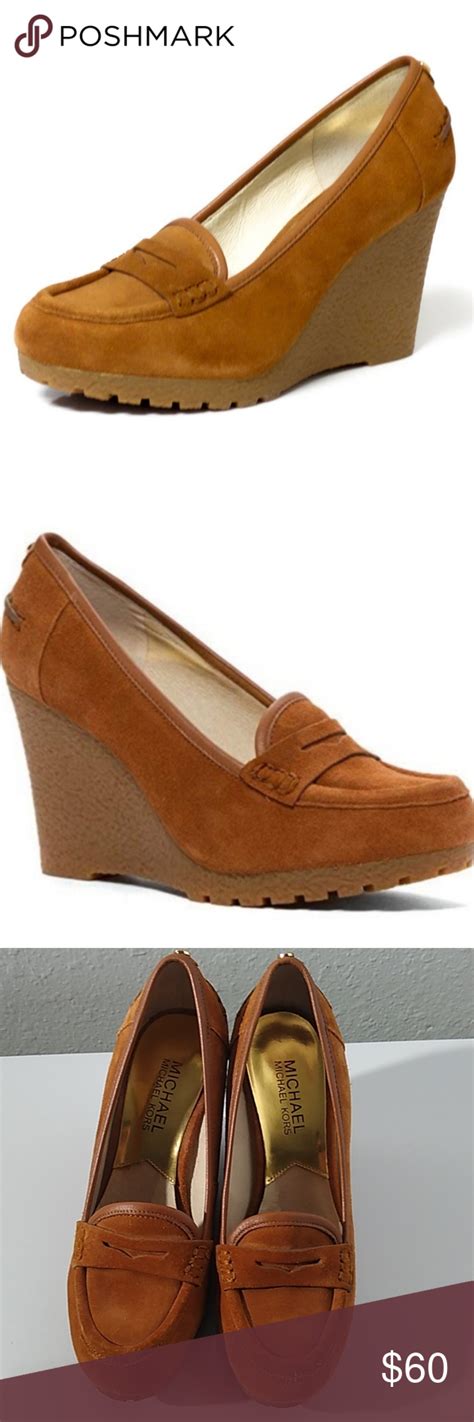 michael kors wedge loafers|michael kors suede loafers.